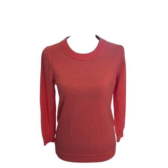 J. Crew Women's 100% Merino Wool Coral Sweater. Size M - Picture 4 of 9